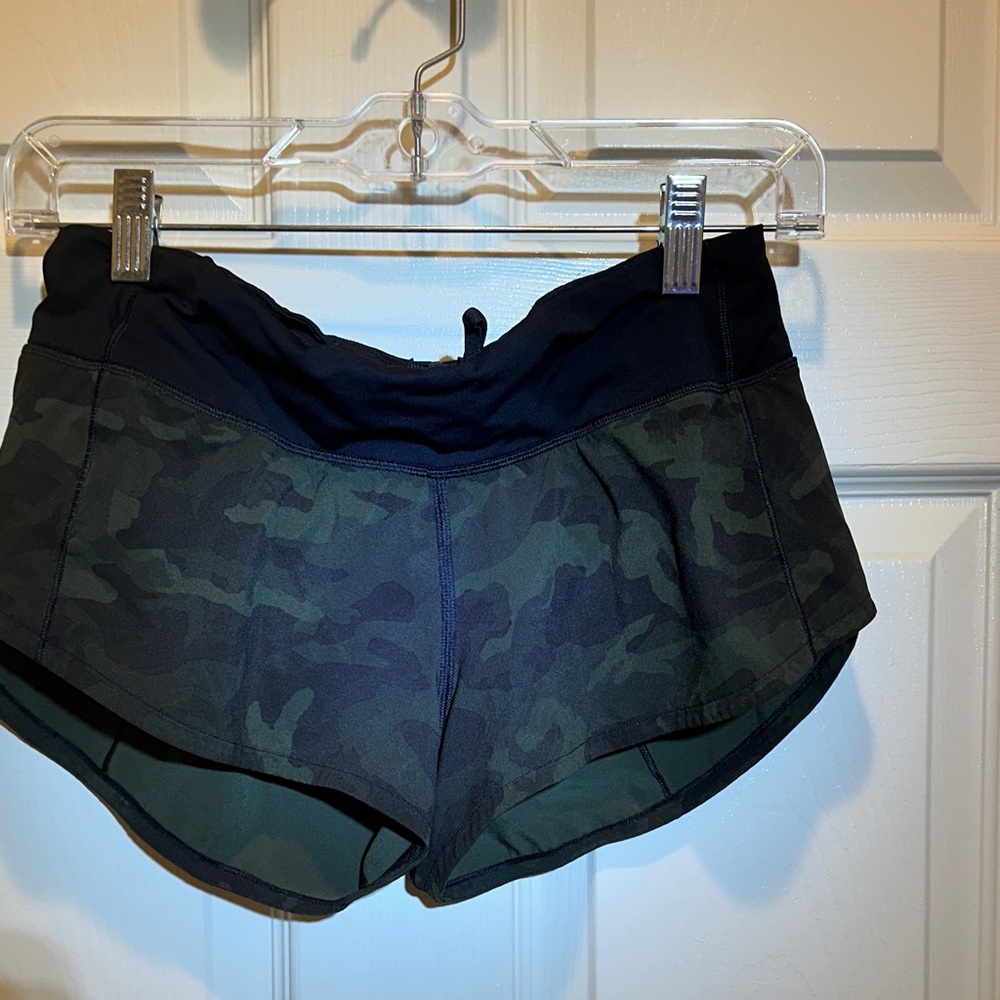Lululemon Camo Green Women's Shorts